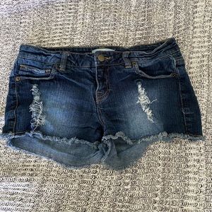 2.1 Denim Distressed shorts